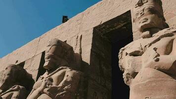 Statues In The Ancient Karnak Temple, Egypt video