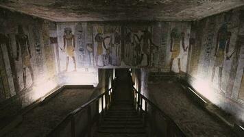 túmulo do tausert e setnakht dentro a vale do a reis, Egito video