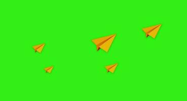 ein hochfliegend Animation 3d Flugzeug video