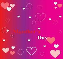 Monther's day background abstracy with hearts.For design banner,etc. vector