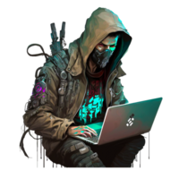 ai generativo hacker gratis ilustración png