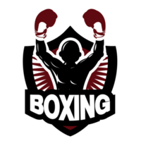 Illustration of boxing logo.It's winner concept png