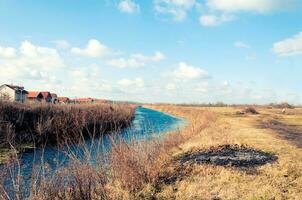 Small channel landscape photo