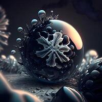 3d abstract computer generated fractal design.Fractals are infinitely complex patterns that are self-similar across different scales, Image photo