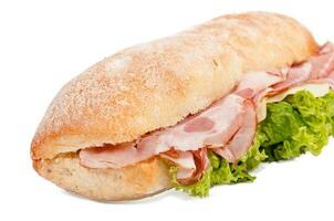 Ham sandwich isolated photo