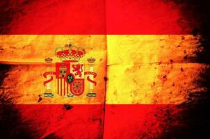 Spanish flag background photo