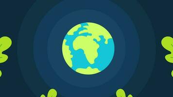 Erde Tag Video Animation, mit Hand halten Erde und Blätter von Natur