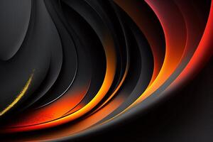 abstract background with glowing lines in the form of a rainbow.. photo