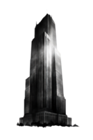 esta imagen caracteristicas un maravilloso rascacielos ese torres encima el ciudad horizonte en todas sus oscuro gloria.generativa ai png