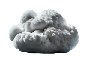 This image features a beautiful display of soft, fluffy white clouds against a clear and transparent background, showcasing their exquisite texture and detail. png