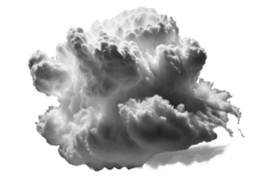 A serene scene of fluffy white clouds floating on a clear, transparent background, evoking a sense of tranquility and calmness. png