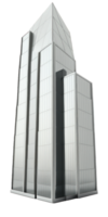 en fantastisk glas skyskrapa står lång och stolt mot en transparent bakgrund, visa upp dess skönhet och elegans i Allt dess ära.generativ ai png