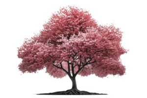 This image features a stunning cherry tree set against a transparent background, allowing the intricate details of the tree to stand out. png