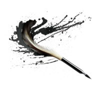 The image features a realistic brush stroke rendered on a transparent background, creating a fluid and organic visual effect. png