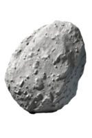 de bild skildrar en detaljerad asteroid svävande i Plats mot en transparent bakgrund, ger den de utseende av flytande fritt i de omfattande vidd.generativ ai png