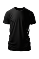 une plaine, blanc court manche T-shirt, conçu avec une réaliste texture et mis sur une transparent arrière-plan.génératif ai png