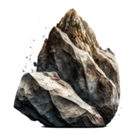 The image features an impressively realistic rock shape with intricate details, perfectly mimicking the textures and colors found in nature. png