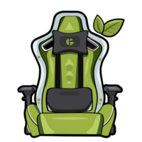 logotyp esport gaming stol grön träd png