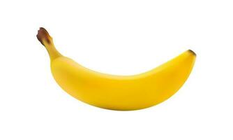 Banana in realistic style. 3d banana isolated on white background for printe, apps, webpages. vector