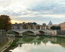 Bridge of Vittorio Emmanuel II and St.Peter's Basilica photo