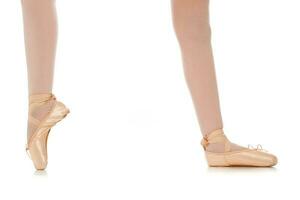 Detail of ballet dancer's feet photo