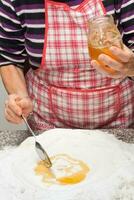 rococó receta - típico napolitano postre de Navidad foto