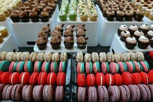 Oriental sweets and candies are sold at a bazaar in Israel. photo