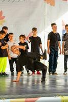 Grodno, Belarus - September 03, 2022 Youth Center Grodno, street PRO100 DANCE, dance festival with the participation of choreographic groups of different genres. photo