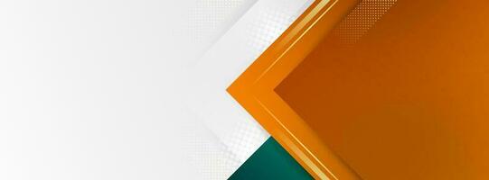 Modern banner background. colorful, gradation of green ,orange, fancy, memphis , abstract vector