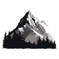 montañas lápiz dibujo sencillo ilustración de generado ai montañas lápiz dibujo sencillo foto
