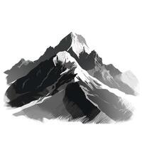 Mountains pencil drawing simple illustration of Mountains pencil drawing simple photo