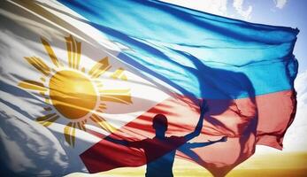 Happy national holiday. Celebrated annually on June 12 in Philippine. . photo