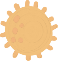 Gouache pastel Sun png