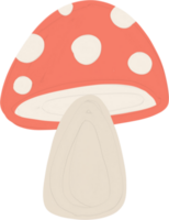 Gouache red Mushroom png