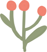 gouache pastell blomma png