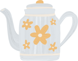 Gouache pastel Teapot png