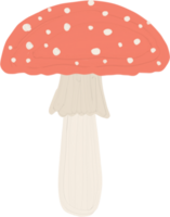 guache vermelho cogumelo png