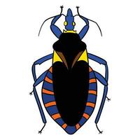 unique blue beetle ,good for graphic design resources, posters, banners, templates, prints, coloring books and more. vector