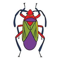 unique Red purple beetle ,good for graphic design resources, posters, banners, templates, prints, coloring books and more. vector