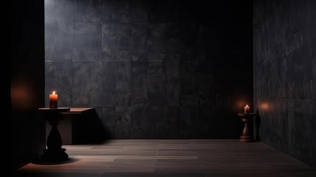 Cleanse light dim divider with disorienting chiaroscuro. Organize establishment. Creative resource, photo