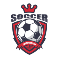 Illustration of red soccer logo.It's for success concept png