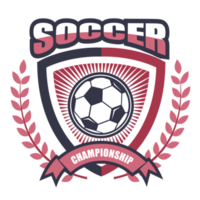 Label of soccer.It's Soccer champion concept png