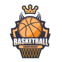 ilustración de moderno baloncesto logo.es para éxito concepto png