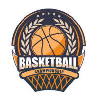 Illustration of modern basketball logo.It's for champion concept png