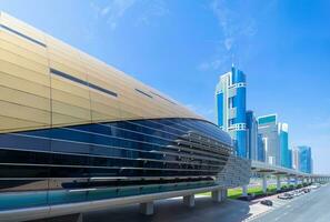 UAE, Dubai's Rapid Transit Rail Metro Subway System Green and Red Lines Routes photo