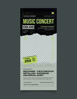 Rock Your Event - Captivating Roll Up Banner Templates for Music Concerts vector