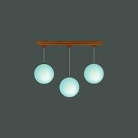 Amazing interior ceiling light vector-art work illustration vector