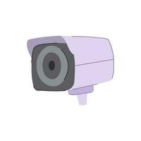 home security camera cartoon vector illustration