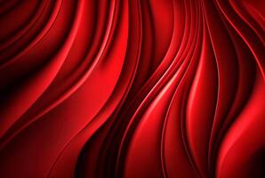 Red silk of fabric background, luxury texture. photo