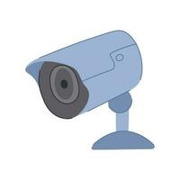 system security camera cartoon vector illustration